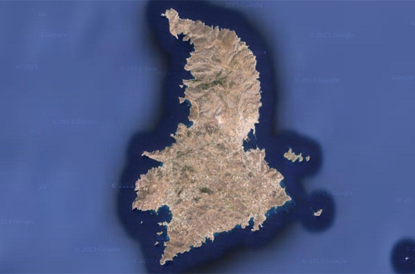 Σύρος Δορυφορικές Φωτογραφίες