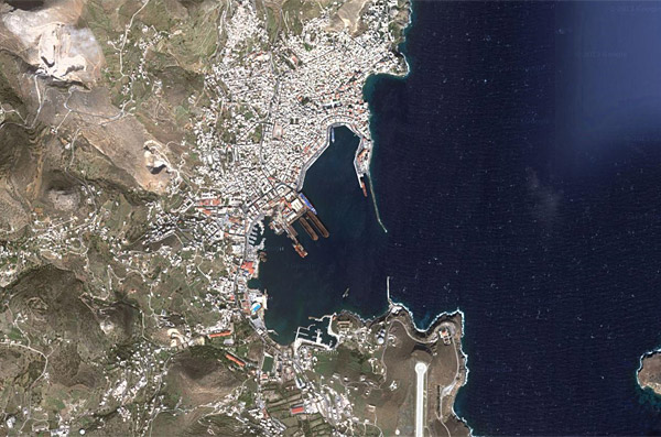 Σύρος Δορυφορικές Φωτογραφίες