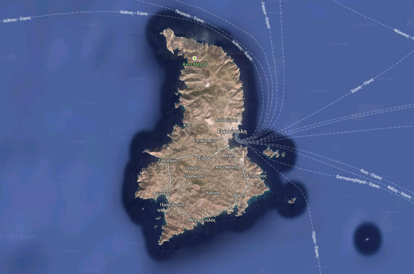 Σύρος Γεοφυσικός Χάρτης